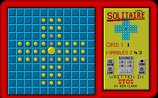 Solitaire atari screenshot